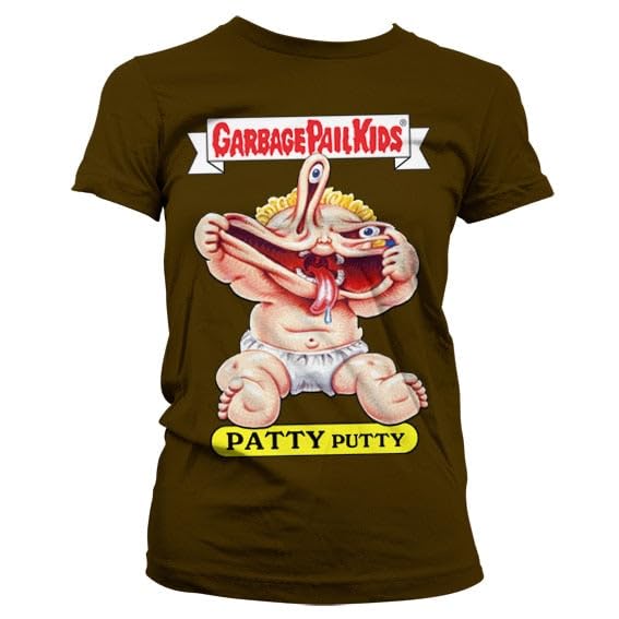 T-shirt Garbage Pail Kids Patty Putty marron en taille S pour femme