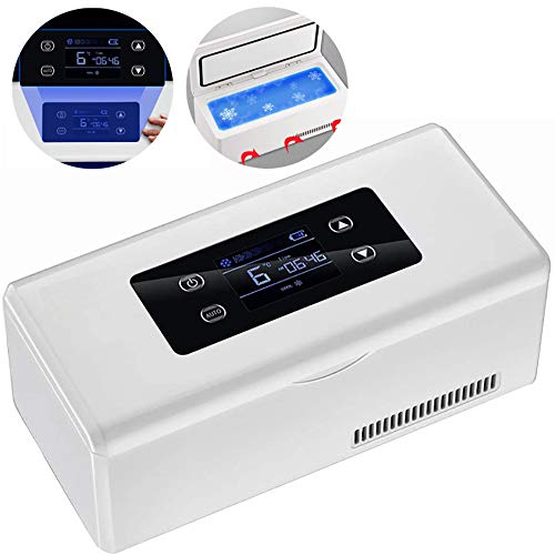 Mini-Kühlschrank, Insulin Cooler Mini Medizin Kühlschrank Beweglicher Auto-Refrigeratio Fall Klein Travel Box Für Medikamente Für Auto, Reise,