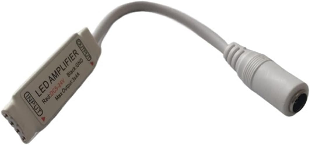 LED Mini RGB Amplifier Colorful Light with DC Head Micro Two-Wire Regulator 5-24v Controller Color Changing Flashing LED Dimmer