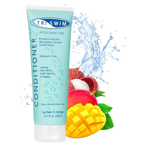 Triswim - Hair Conditioner for Swimmers, after Swim Care, Moisturizing Conditioner for Hair, Vegan, Hair Conditioners for Active People - 251ml
