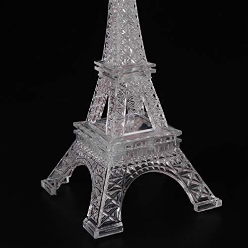 OSALADI 2pcs LED Light Up Eiffel Tower Night Light Creative Gift Acrylic Decorative Lamp for Bedroom (8 x 8 x 19cm)