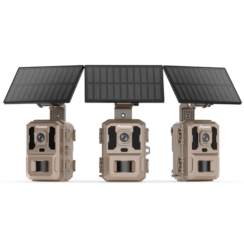 Misstech 4K UHD Solar Trail Camera, 0.1s Motion-Activated Wildlife Record