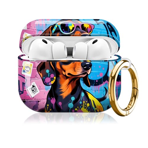 KLLRO RUO�P�[�X AirPod Pro 3����Ή� ���킢�� �t���v���e�N�V���� �n�[�h�J�o�[ �L�[�`�F�[���t�� ���f�B�[�X �K�[���Y Airpod Pro ��3���� 2025�p �ϏՌ��P�[�X (�J���t���O���t�B�e�B�h�b�O)