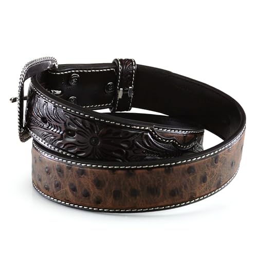 ARIAT Men's Ostrich Print Belt4