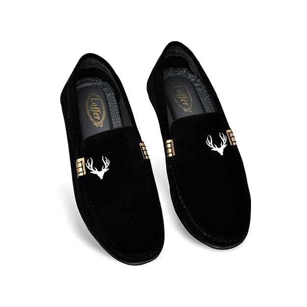 Men's Velvet Loafers (for Men & Boys)-image-3