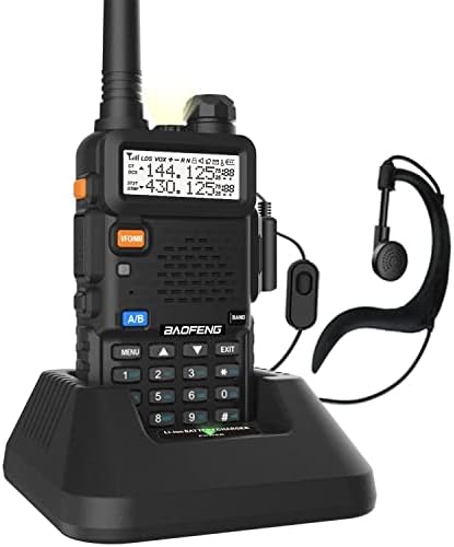 BAOFENG UV-5R Dual Band Two Way Radio (Black), 144-148MHz & 420-450MHz