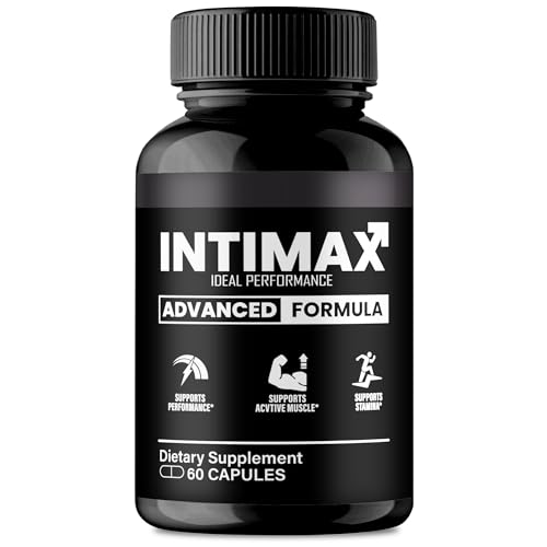 Intimax Capsules Official Inti Max Supplement Pills for Men - Maximum Strength Performance All Natural Support for Overall Health & Wellness Advanced Intimax Health Reviews (60 Capsules)
