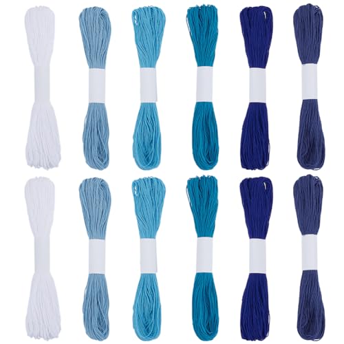 Hilo Sashiko FREEBLOSS 12pzas 100% algodón 20m colores miniatura 1