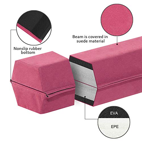 FBSPORT 6ft Balance Beam: Folding Floor Gymnastics Equipment for Kids Adults,Non Slip Rubber Base, Gymnastics Beam for Training, Practice, Physical Therapy and Professional Home Training by FBSPORT - Image 3