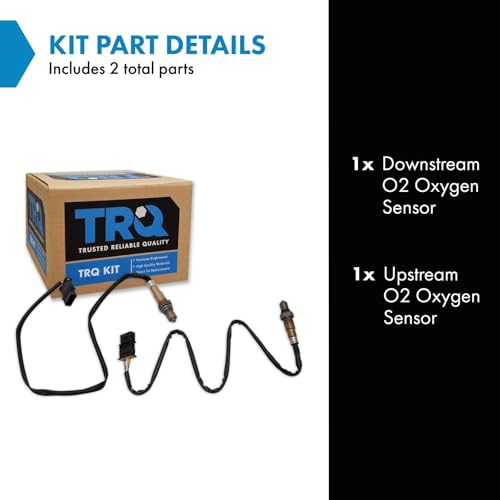 TRQ 2 Piece Set O2 Oxygen Sensor Compatible with 2011-2013 BMW 135i, 2011-2013 BMW 335i, 2011-2012 535i xDrive, 2011-2017 X3, 2012-2013 640i by TRQ - Image 2