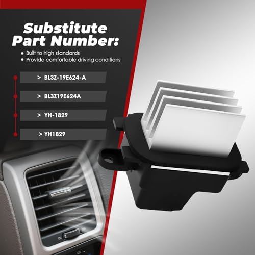 Image of Nakkaa YH-1829 HVAC Blower Motor Control Module Resistor Compatible with Expedition 2010-2017 150 (F series) 2010-2014 Navigator 2011-2017 BL3Z19E624A