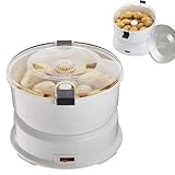 Gagnez du temps : l'éplucheur de pommes de terre électronique peut contenir jusqu'à 1 kg de pommes de terre en 2 à 4 minutes. Idéal pour les grands dîners de famille et gagner du temps, surtout si vos compétences sont limitées et que l'adhérence sur les pommes de terre est faible. couteau ou éplucheur.
