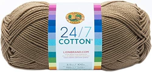 Lion Brand Yarn Company Cotton Yarn, 100 Percent Cotton, White