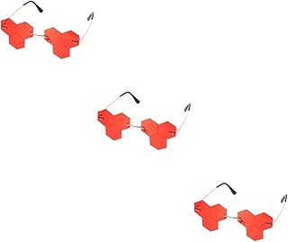 3 Pares De Óculos De Sol Femininos Masculinos Óculos De Sol Sem Aro Óculos De Sol Para Mulheres Óculos De Sol Sem Armação Óculos De Sol Retrô Novidade Óculos De Sol Sem Armação