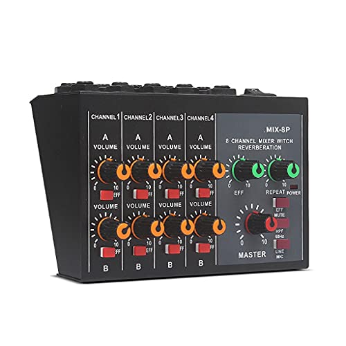 PFDTS Mixer Professional 8 Channel Studio Audio DJ Mengen Console Amplifier Digitale Microfoon Sound Mixer Sound Card - Image 3