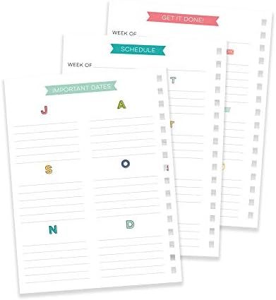 Pukka Pad, Carpe Diem Home Planner Spiral Bound Notebook  Includes 6 Organisational Tabs and 2 Sticker Sheets
