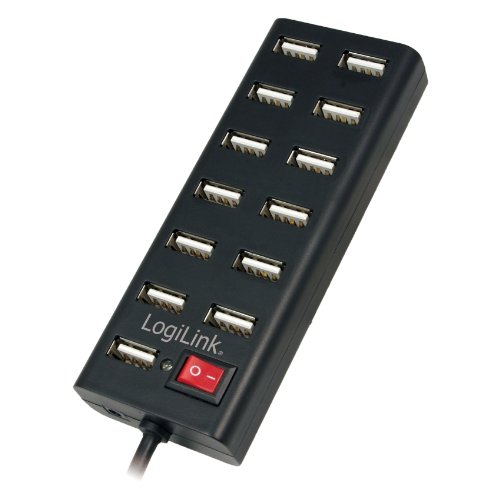 Hub USB 13 Ports LogiLink UA0126 avec Commutateur et Alim 3,5A