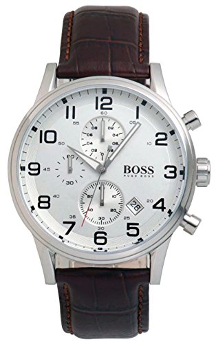 BOSS Hugo 1512447 Black - Montre Homme - Quartz Analogique - Cadran Argent...