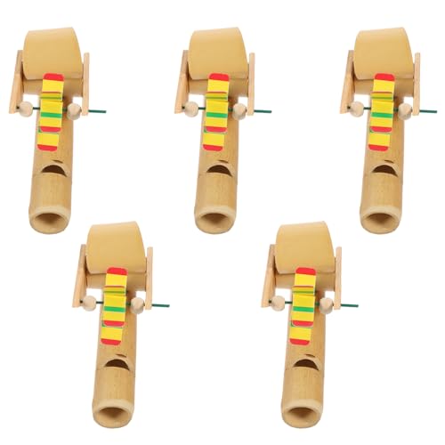 Yardwe 5pcs Bird Whistle Flute Portable Musical Noisemaker for Fun Nature Sound for Music Play and Skill Development