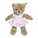 Steiff Schlaf gut Bär mit Kleidchen mit Ihrem Wunschnamen bestickt 25 cm rosa 239526mn