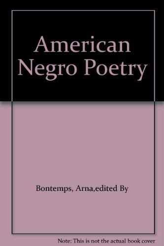 American Negro Poetry 0685022641 Book Cover
