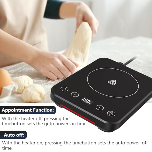 Miniatura 4 de Calentador De Herramienta De Fermentación Con Temporizador Alfombrilla De Fermentación Con Temperatura Controlada Y Temporizador Para Pan, Queso, Café, Cocina Y Casa
