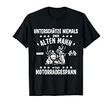 Motorrad, Gespann, Beiwagen, Motorrad Gespann Beiwagen Motorradfahrer lustiger Spruch T-Shirt