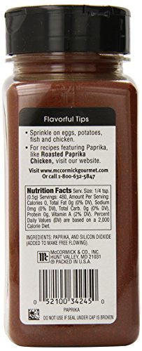 Mccormick Gourmet Collection Paprika 8.5 Ounce #TOP1