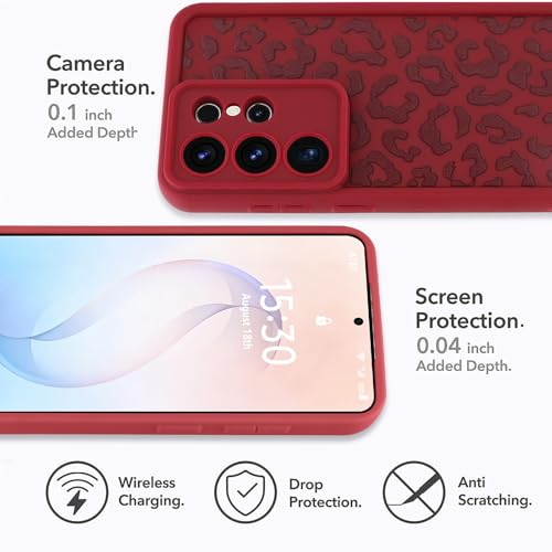 Image of Compatible with Samsung Galaxy S26 Ultra Case, Wine Red