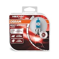 Osram Night Braker Laser HB3, mit 150 Prozent, Next Gen, Halogenscheinwerfer, 2 stücks, Allgemein, Duo Box – Ansicht 1