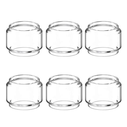 YiTenn 6 pièces réservoirs de rechange en verre Remplacement Tank pour GeekVape Zeus Sub Ohm/Z X mesh RTA, 5 ml ((sans liquides ni recharges,sans nicotine ni...