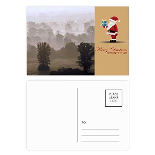 Cartes postales Père Noël et forêt pour offrir à vos proches