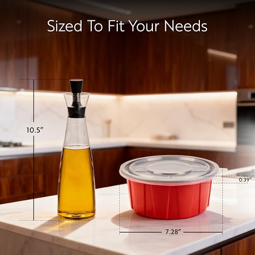 Restaurantware Plastic Lids for Containers 200 Pack Fits 42 and 58 oz To Go Boxes Clear Round Container Lids Sturdy Easy-Pull Tab Disposable Tight Fitting Covers for Takeaway Lunch Boxes by Restaurantware - Image 2
