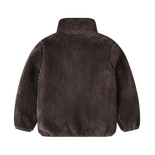 Kids Boys Girls Jacket 2-11T Youth Winter Warm Solid Color Coat Zip-up Sweater Fall Clothes2