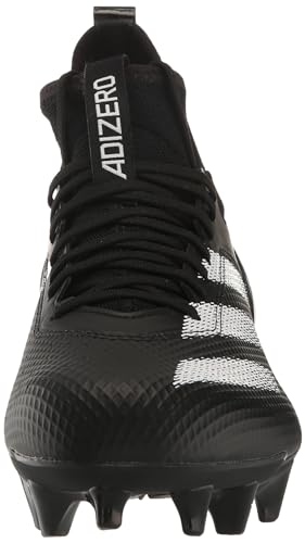 adidas Tênis de futebol americano unissex Adizero Impact, Preto/branco/preto, 9.5 Women/8.5 Men