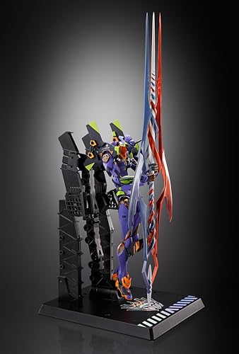 Image of TAMASHII NATIONS - Evangelion - Evangelion Test Type-01 30th with The Spear of Gaius Metal Build Action Figure