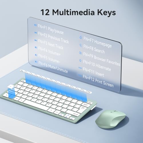 TECKNET Wireless Keyboard and Mouse Combo, Mini Cordless Computer Keyboard and Mouse Set 2.4GHz, Silent Adjustable 1600 DPI, Quiet Click, Lag-Free for Computer, Laptop, PC, Windows, Mac, Chrome OS by TECKNET - Used condition - Image 6