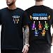 Grandpa You Rock - Personalized Shirt – Custom Name Gift for Grandfather, Unique Grandpas T-Shirt with Handprint Guitar Art, Grandpa You Rock Guitar Handprint Shirt, Father's Day Grandpas Rock Shirt