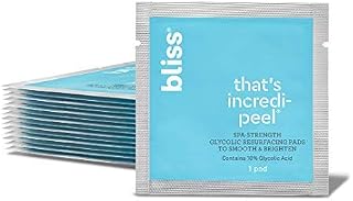 Bliss - That’s Incredi-peel Glycolic Resurfacing Pads | Single-Step Pads for Exfoliating