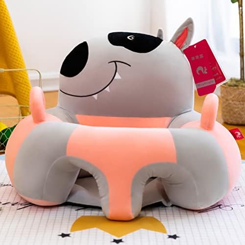 TUANTUAN 1 Pcs Baby Sitting Chair Cover Animal Shaped Kids Learning Sitting Chair Cover Support Sofa Infant Plush Seats Baby Sofa Seat Cover For Toddlers.(Only Cover)