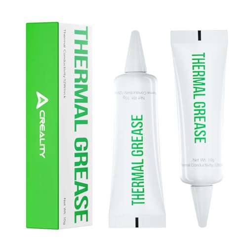 Creality 3D Printer Thermal Grease, High Thermal Conductivity, 250°C High-Temperature Resistant Paste for 3D Printer Hotend&Nozzle, Suit for All FDM 3D Printer (2Pack)