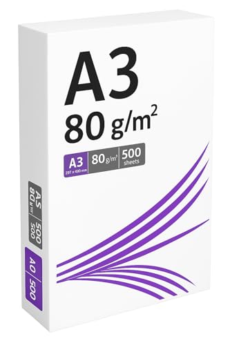 U&H Performer Multifunctional Copier Paper 80gsm 500 Sheets per Ream A3 White