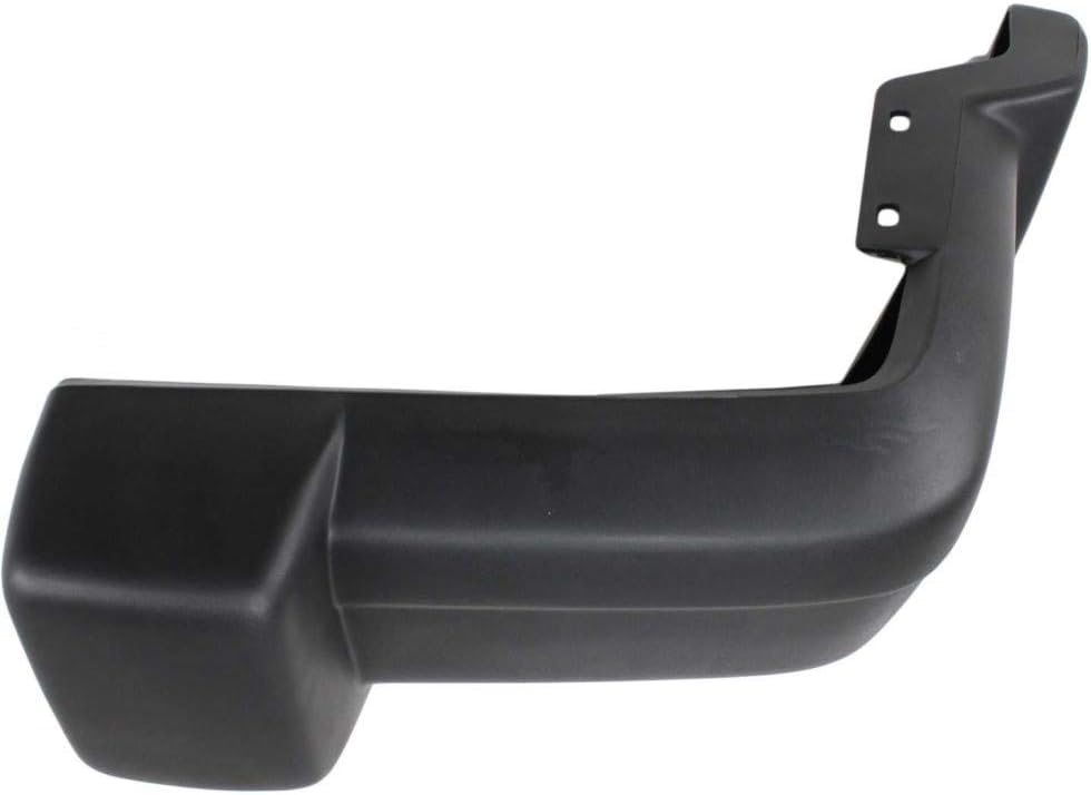 For Jeep Cherokee 1997 98 99 00 2001 Bumper End Driver and Passenger Side | Pair | Front | Black Textured | Replacement For CH1004126, CH1005126 | 5DY01DX8AB, 5DY00DX8AB