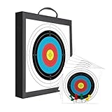 - QI HUO JU - Foam Archery Target High-Density Bow and Arrow EVA Targets for Backyard Practice Shooting Targeting, Include 5 Target Papers, 4 Pins (EVA Target with Rope)