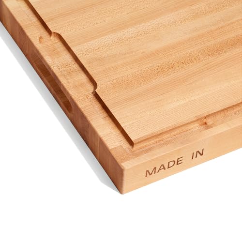 Tabla de cortar de madera maple con asas 45x30 cm miniatura 2