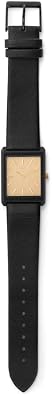 Breda Virgil 1736 Square Wrist Watch with Genuine Leather Band, 26MM