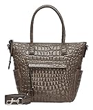 liebeskind tasche grau geflochten Zwei seitliche Steckfächer Liebeskind Berlin Annie Tote, Medium (30.5 cm x 38 cm x 14.5cm), honey grey