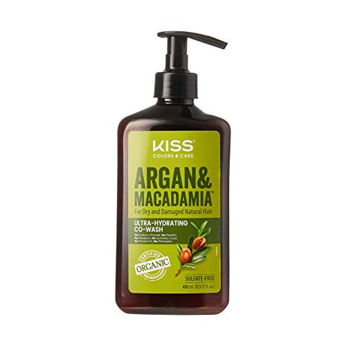 KISS Color & Care Argan & Macadamia For Dry and Damaged Natural Hair CoWash (13.5 fl. oz // 400 mL)