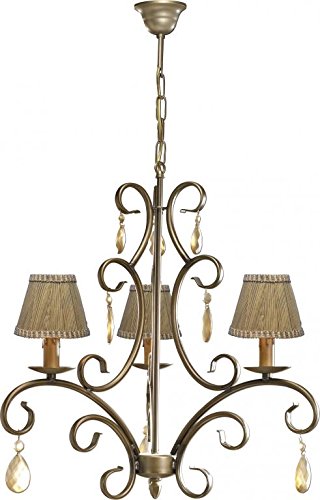 Lamp. cristal color tres luces