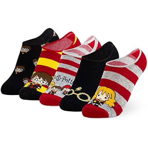 HARRY POTTER Calcetines Niña Pack de 5 Pares de Calcetines Tobilleros Cover